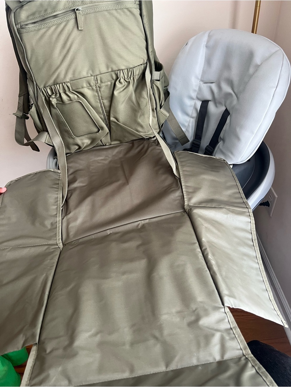 Beis Ultimate Diaper Backpack in Olive - Picture 8 of 16